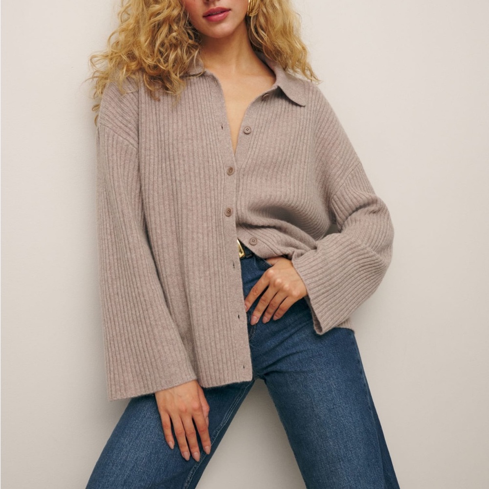 Reformation Cashmere Sweater Cardigan